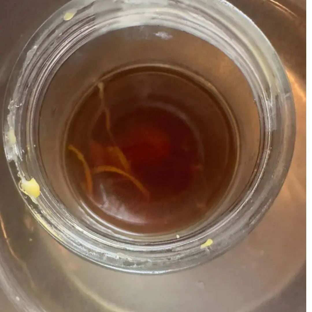 The glass off the heat, kaolin worked in